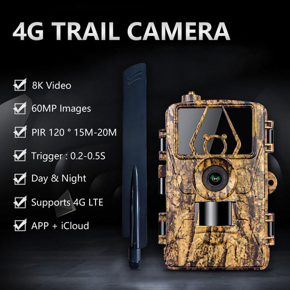 PR801 8K video trail camera with WiFi 4G LTE  APP function