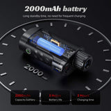 800M Infrared Starlight Sensor 1080P HD Night Vision Camera with Compass 5W IR High-Power Fill Light & 10X Digital Zoom with High Strong Sensitivity Image