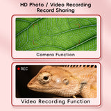 Kid's Multifunctional 1000X Magnification Microscope with Cute Cartoon Silicone Case Children Love it to Observe Distant Objects