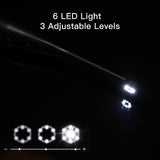 720P Stomatoscope  With 6 LED Light At head & 80 Degree  LargeVisualAngle Suitable ForKids, Pets & Adults IP67 Waterproof