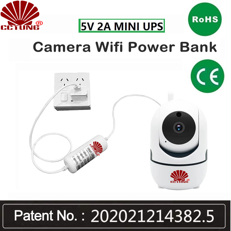 5V2A Mini DC Round Adapter Uninterruptible Power Supply UPS CCTV