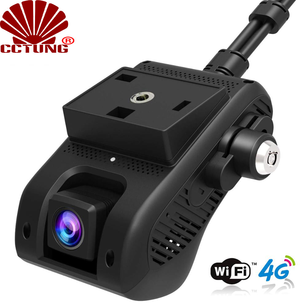 4G Smart Car GPS Tracking Dashcam with WIFI Hotspot Dual 1080P