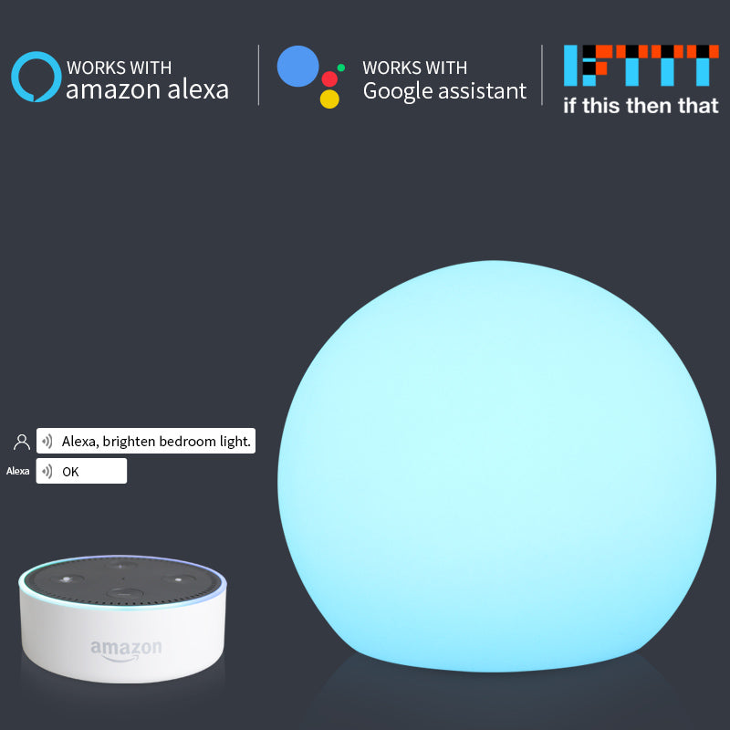 WiFi Smart Table Lamp Voice Control by Alexa Google Home Hand Touch Light LED Controlled by APP