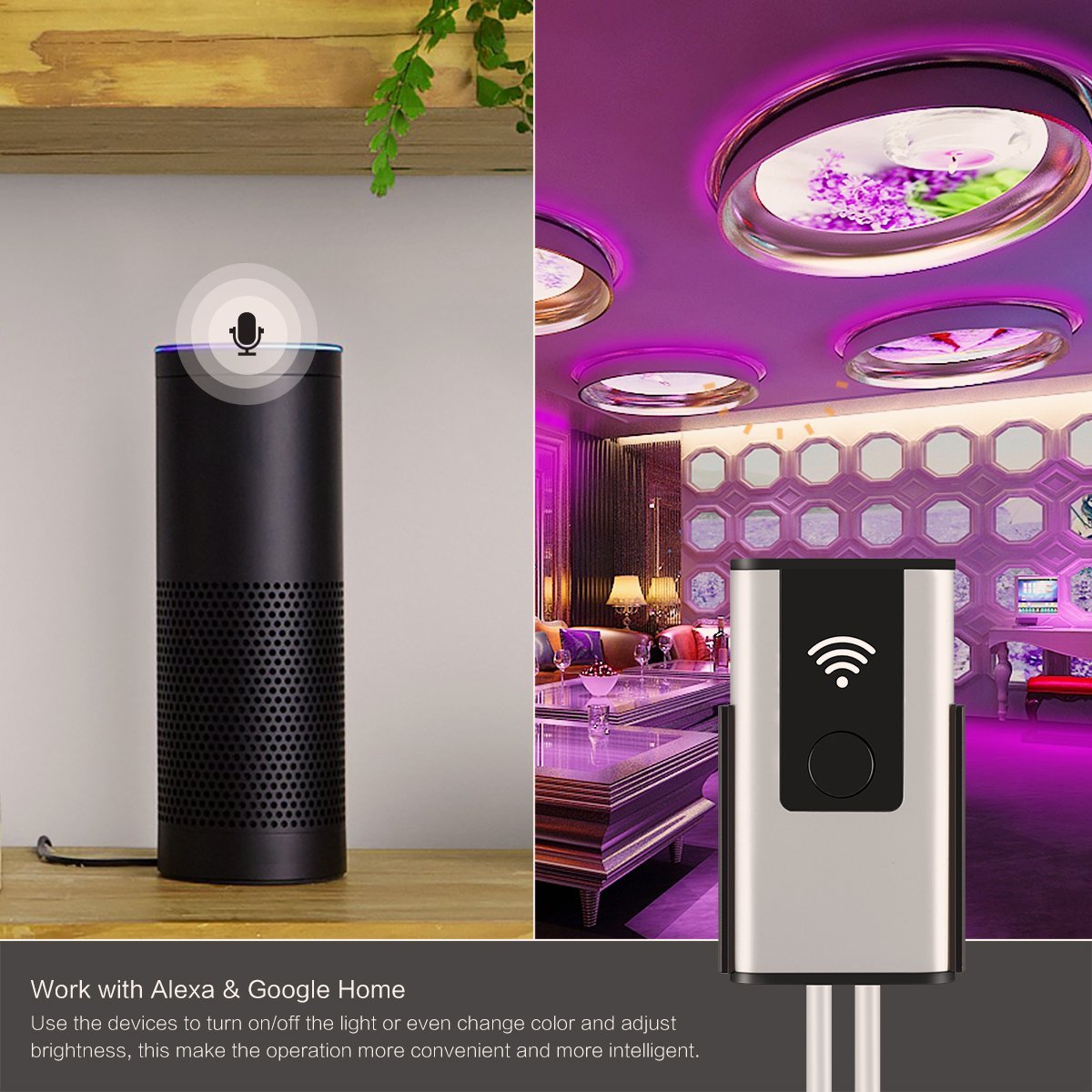 Led strips that work with google home sales