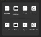 Cámara de caza con batería Full HD 4G, intercomunicador de voz bidireccional, visión nocturna, exploración por infrarrojos para la vida silvestre al aire libre