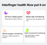 Smart RING with Step count,Heart rate, Blood oxygen, Blood pressure，24-hour health monitoring By Free Mobile APP