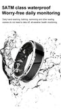 Anillo inteligente con contador de pasos, frecuencia cardíaca, oxígeno en sangre, presión arterial y monitoreo de salud las 24 horas mediante aplicación móvil gratuita