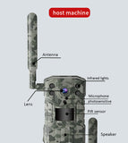 4G Full HD Battery Trail Hunting Camera with Two-way Voice Intercom Night Vision Infrared Scouting For Outdoor Wildlife