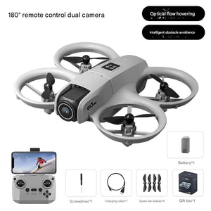 Palm-held Aerial photography aircraft Drone with 4K-Electricaly Adjustable Dual Cameras & Free Mobile APP Remote Controlling