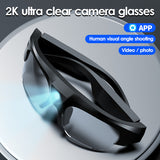 2K HD Video  & 4K Photography Dual Mode Intellgent Bluetooth Sunglass Camera with Music PLaying IPX6 Waterproof-5