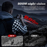 800M Infrared Starlight Sensor 1080P HD Night Vision Camera with Compass 5W IR High-Power Fill Light & 10X Digital Zoom with High Strong Sensitivity Image 