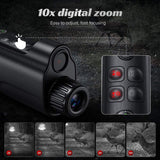 800M Infrared Starlight Sensor 1080P HD Night Vision Camera with Compass 5W IR High-Power Fill Light & 10X Digital Zoom with High Strong Sensitivity Image 