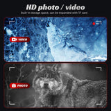 800M Infrared Starlight Sensor 1080P HD Night Vision Camera with Compass 5W IR High-Power Fill Light & 10X Digital Zoom with High Strong Sensitivity Image 