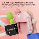 Kid's Multifunctional 1000X Magnification Microscope with Cute Cartoon Silicone Case Children Love it to Observe Distant Objects