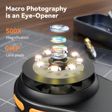 Portable Handheld Digital Multifunctional 500X Magnification Microscope with Super Macro Lens to Observe Distant Objects