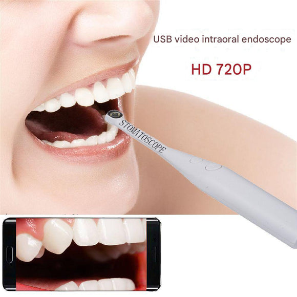 720P Stomatoscope  With 6 LED Light At head & 80 Degree  LargeVisualAngle Suitable ForKids, Pets & Adults IP67 Waterproof