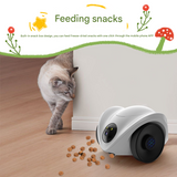 Whole House Mobile Walking Robot with Security Smart Camera for Specific Pet Monitoring & Playing With Remote Laser Dot & Feeing Snacks