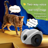 Whole House Mobile Walking Robot with Security Smart Camera for Specific Pet Monitoring & Playing With Remote Laser Dot & Feeing Snacks