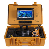 Underwater Fishing Camera Kit with Dual Lead Bar & 7“ Monitor with DVR Built-in & Yellow Hard Plastics Case