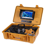 Underwater Fishing Camera Kit with Dual Lead Bar & 7“ Monitor with DVR Built-in & Yellow Hard Plastics Case