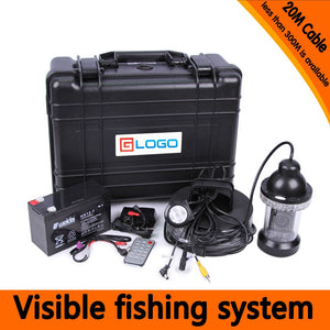 Underwater Fishing Camera Kit with 360 Rotative Camera & 7“ Monitor with DVR Built-in & Hard Plastics Case