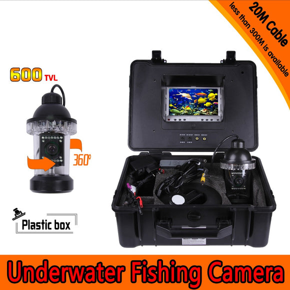 Underwater Fishing Camera Kit with 360 Panning Rotative Camera & 7Inch TFT LCD Monitor 