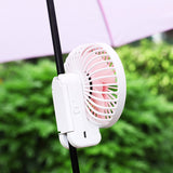 Min Portable Fan With CLass 3 Blow Speed and 180 Degree Clips with Umbrella Polls For Outdoor Sports  & Household Use