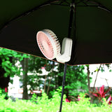 Min Portable Fan With CLass 3 Blow Speed and 180 Degree Clips with Umbrella Polls For Outdoor Sports  & Household Use
