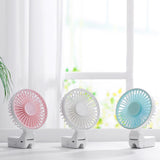 Min Portable Fan With CLass 3 Blow Speed and 180 Degree Clips with Umbrella Polls For Outdoor Sports  & Household Use