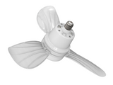 E27 Socket 5 blade LED Fan Light  With Remote Controller For different Gear Speed and Color Temperature.