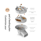 PET Intellignet Snack Automatic Feeder With 5LCapacity & HD Smart Camera for Video & Voice Interactive System by Free APP