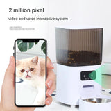 PET Intellignet Snack Automatic Feeder With 5LCapacity & HD Smart Camera for Video & Voice Interactive System by Free APP