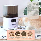PET Intellignet Snack Automatic Feeder With 5LCapacity & HD Smart Camera for Video & Voice Interactive System by Free APP
