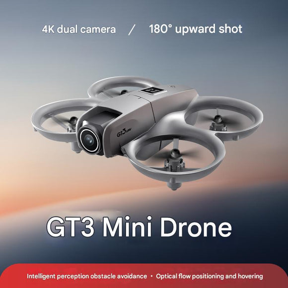 Palm-held Aerial photography aircraft Drone with 4K-Electricaly Adjustable Dual Cameras & Free Mobile APP Remote Controlling