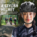 A Stylish Recording smart Helmet For Sports Games With Bluetooth 3D Stereo Music Playing and Telephone calling Built-in Battery