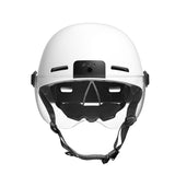 1080p@30fps HD Recording Helmet for Sports Games with Multi Mode Headlights & Warning Taillights Built in Battery