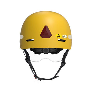 1080p@30fps HD Recording Helmet for Sports Games with Multi Mode Headlights & Warning Taillights Built in Battery