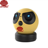 Cute Panda 2K HD WIFI Home Security Dual Panoramic bicocular Dual Screen Intelligent Camera  with Dual Eyes for 180° Wide angle