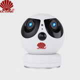 Cute Panda 2K HD WIFI Home Security Dual Panoramic bicocular Dual Screen Intelligent Camera  with Dual Eyes for 180° Wide angle