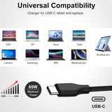 PD-65W USB Type-C Car Charger Adapter Compatible with Dell Laptop with MAx10A & Output 5V3A 9V3A 20V3.25A FCC CE Certified