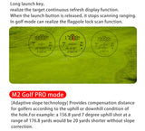 PR165 Outdoor Multifunction Laser Range Finder with Standard Golf Speed Tourament and slop mode 7X Magnification Waterproof IPX5