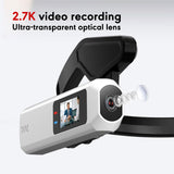 S111 2.7K Ultra HD Video Wearable Tiny Ergonomic Design Sports Camera amounted at the head with Free APP Live Monitoring