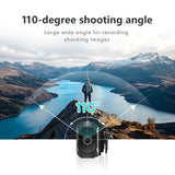 S111 2.7K Ultra HD Video Wearable Tiny Ergonomic Design Sports Camera amounted at the head with Free APP Live Monitoring