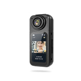 Mini cámara portátil con WIFI para pulgar, pequeña, con pantalla HD, lente con rotación de 180 grados y una sola toma con grabación doble frontal y posterior