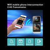 SAW10 4K HD Thumb Action Mini Camera with 1.3“ IPS full-touch HD Screen & Waterproof Cover can made to Dive 30metres