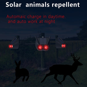 Solar Animals Repellent automatic charge in daytime & Auto Work at night Weatherproof IP67 