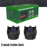 Solar Strob Lamp automatic charge in daytime & Auto Work at night Weatherproof IP55 