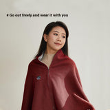 Wearable USB Electric Heated Blanket 3 Heating Levels Heating Electric Blanket Shawl Heated Shawl for Home Office