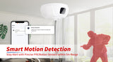 TUYA HD 1080P Dummy Smoke Detector WI-FI Security Camera With 330Degree  Pan Rotating Push Alarm Notification by free APP