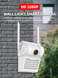 1080P Outdoor 4G/WiFi Wall Light Lamp IP Camera with 48pcs IR LED Light A/V Courtyard Monitoring
